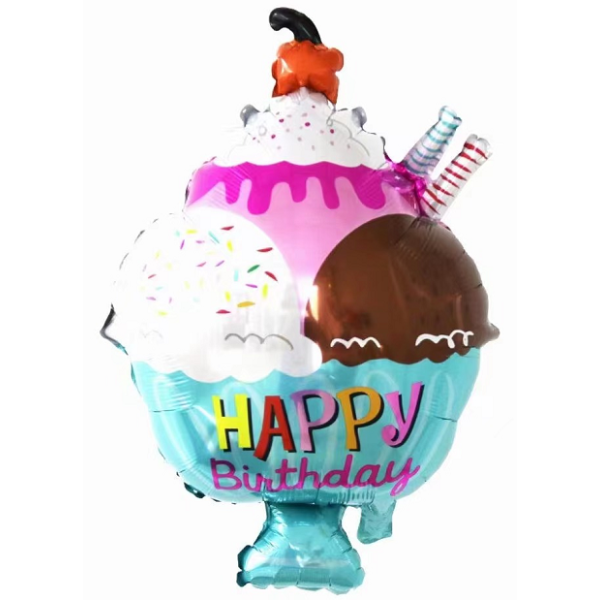 杯子蛋糕铝膜气球 单色清装 塑料