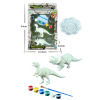 3款式DIY彩绘恐龙组合  塑料