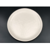 圆形陶瓷花纹白盘 单色清装 陶瓷