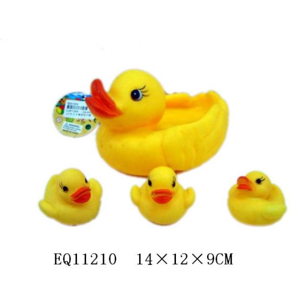 4只庄大号搪塑母子鸭 塑料