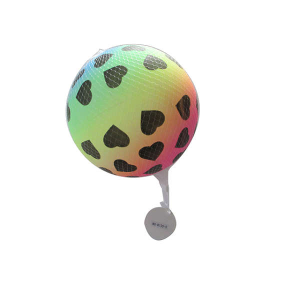 9寸桃心彩虹充气球 塑料