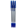 4PCS 17.5CM 蓝芯圆珠笔 塑料