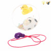 12PCS 6.5cm足球+鸭子弹跳球带绳 灯光 包电 塑料