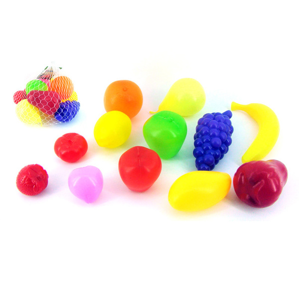 12pcs水果套 实色 塑料