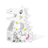 可穿戴创意涂鸦-DIY立体拼装恐龙组合 塑料