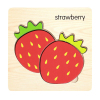 草莓木制拼图 木质