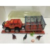 越野车拖3pcs动物,蛋,树 惯性 喷漆 实色 黑轮 塑料