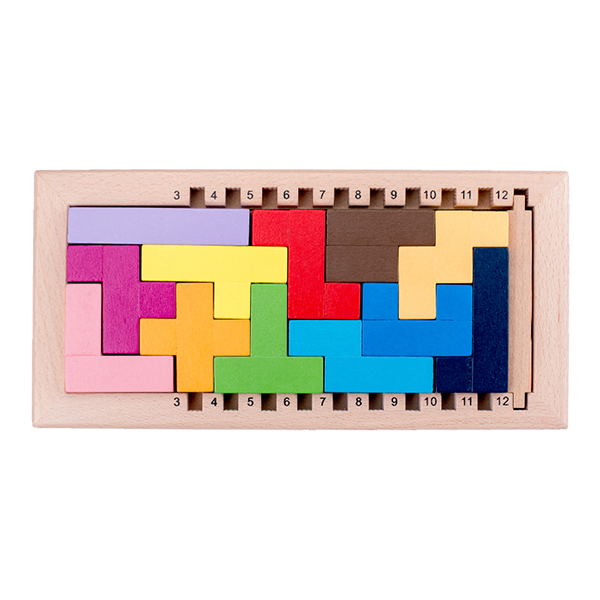 木制方块之谜-平面篇之光面款积木套 木质
