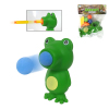 青蛙吐球气压弹射玩具动力枪配3个圆球,3个子弹,1个转换头 软弹 塑料