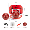 悬挂式大号球板+32cm金属框+20cm篮球  塑料
