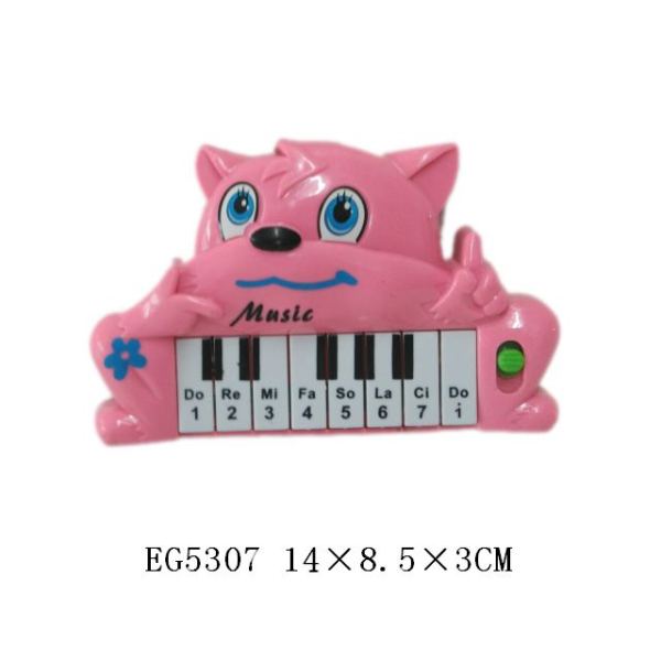 实色卡通猫音乐电子琴