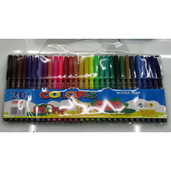 30PCS 水彩笔 塑料