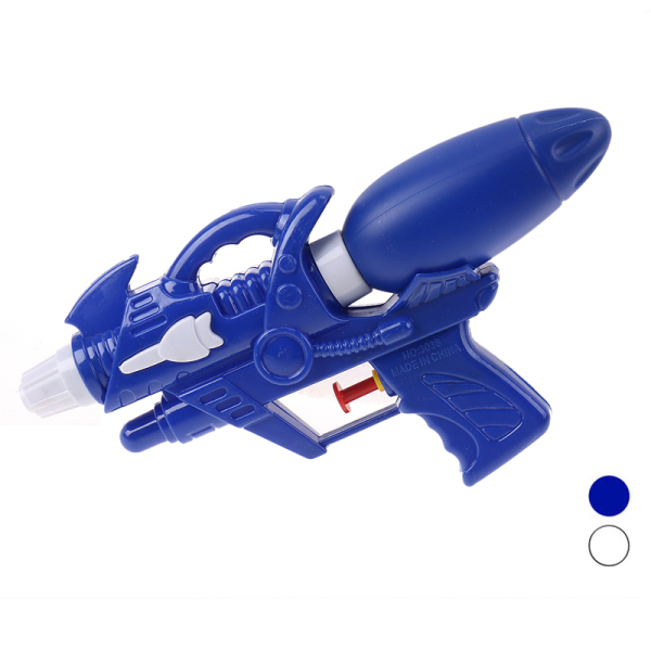 实色单喷水枪蓝白2色 塑料