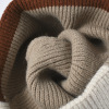 拼色户外保暖无檐单层帽 女人 56-60CM 冬帽 100%聚酯纤维