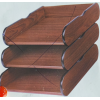 三层活动木头文件盘 单色清装 木质