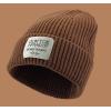 贴标纯色毛线帽 中性 56-58CM 冬帽 100%腈纶