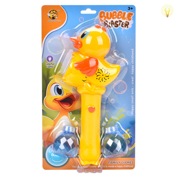 多孔鸭子泡泡棒 电动 灯光 喷漆 塑料