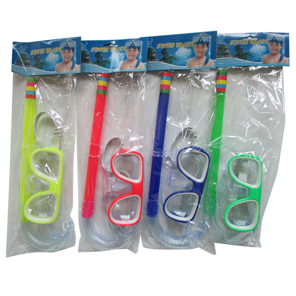 游泳眼镜+潜水管 4色 塑料