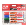4PCS 17*14cm 白板笔 (红1蓝1黑1绿1) 混色 塑料