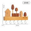 免打孔北欧实木墙上钥匙挂钩 单色清装 木质