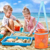 儿童玩具圆筒收纳袋旅游出行沙滩包（颜色随机） 混色 混色 布绒