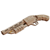 3D木质可发射皮筋来福枪 橡皮筋 手枪 喷漆 木质