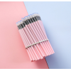 100PCS 粉色笔杆0.5mm按动黑色笔芯 中性笔芯 单色清装 塑料