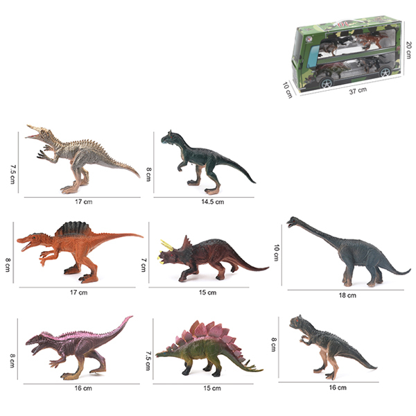 8只庄恐龙套 塑料