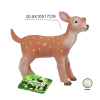 软胶填棉仿真动物-白尾鹿幼崽 塑料
