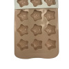 巧克力模15连五角星40g 混色 硅胶