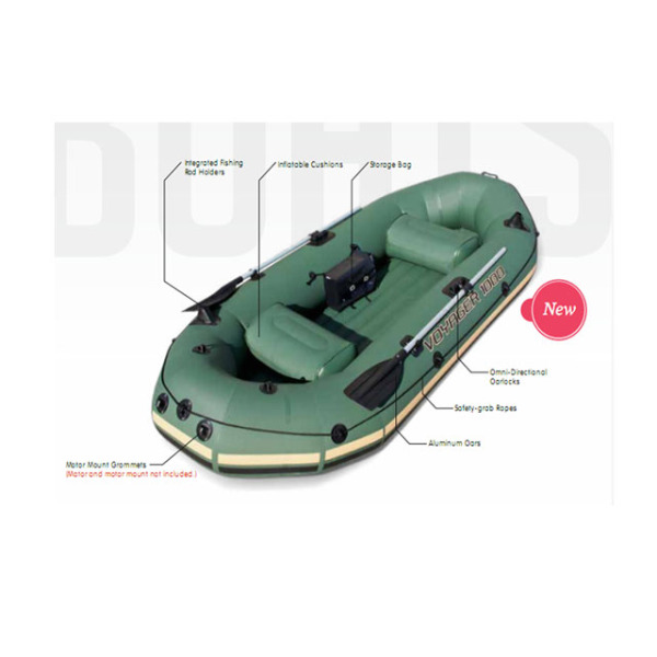 0.65充气船(带气筒/铝桨/2座垫/工具袋) 塑料