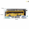校车巴士带USB线 遥控 1:30 4通 灯光 主体包电，遥控器不包电 塑料