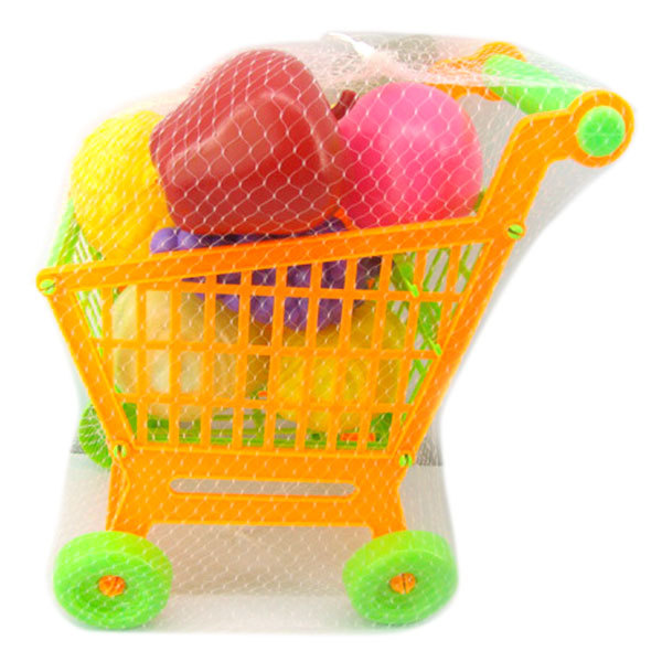 购物车带10pcs水果套 塑料