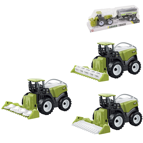 3款农夫工程车组合 惯性 塑料