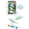 3款式DIY彩绘恐龙组合  塑料