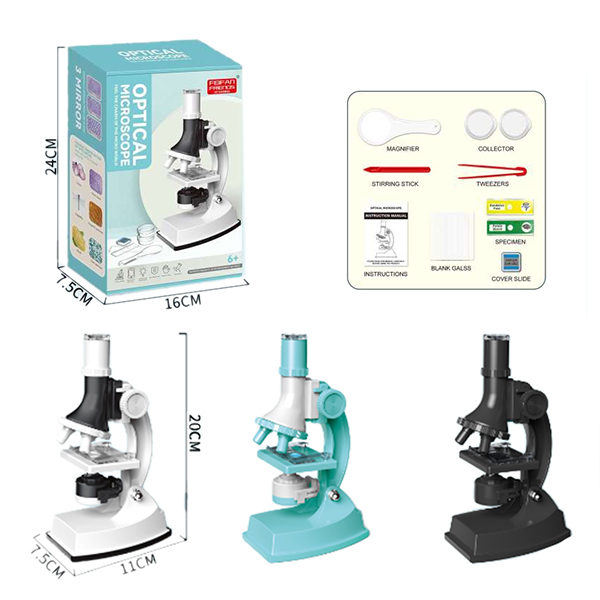 光学显微镜 3色 显微镜 塑料