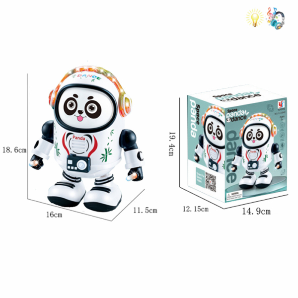 跳舞太空熊猫 电动 灯光 音乐 不分语种IC 塑料