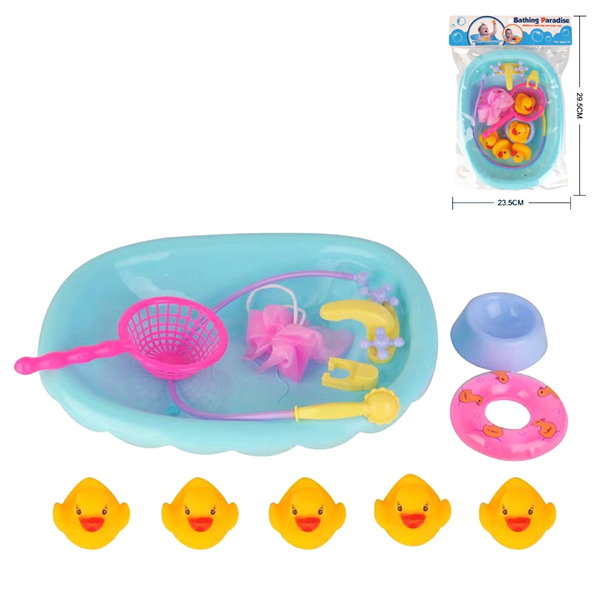 婴儿戏水套装(配件颜色随机)  塑料
