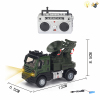 军事合金雷达车 遥控 4通 灯光 主体包电，遥控器不包电 黑轮 金属
