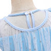 泡泡袖珍珠网纱公主裙 100%聚酯纤维 女童 100-150CM 短袖
