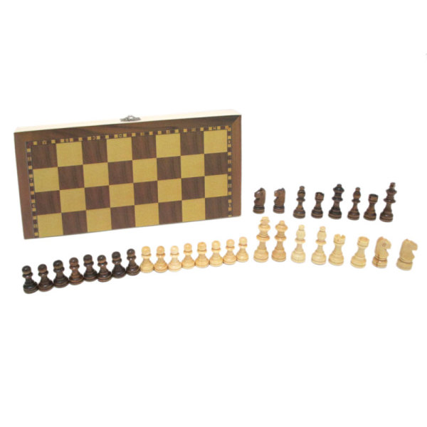 俄文二合一木制国际象棋 木质