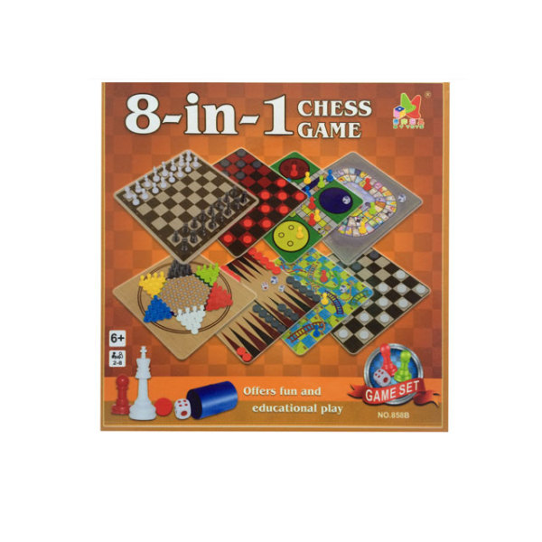 8合1游戏棋  塑料