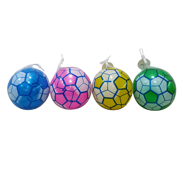 9寸彩色足球充气球  塑料
