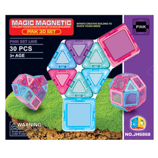 30pcs百变磁力片积木 磁性 塑料