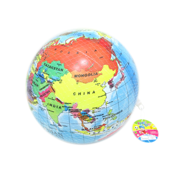 9寸彩印地球充气球 塑料