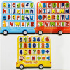 3款大巴数字字母100080木质玩具套装 单色清装 木质