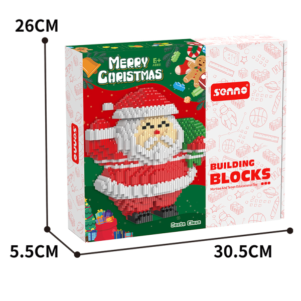 3542PCS圣诞节主题系列串联积木圣诞老人 塑料