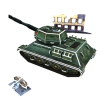 46pcs3D苏联T-34坦克拼图 塑料