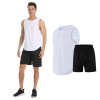 运动跑步拳击运动速干透气宽松背心套装 100%聚酯纤维 男人 M-XXL 无袖