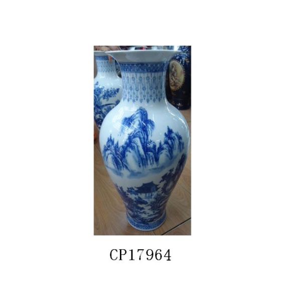 45*20cm150号山水花瓶 陶瓷